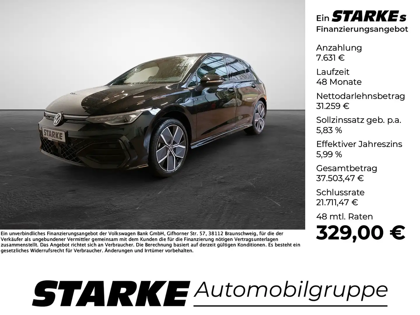 Volkswagen Golf 8 1.5 eTSI DSG R-Line Black - 1