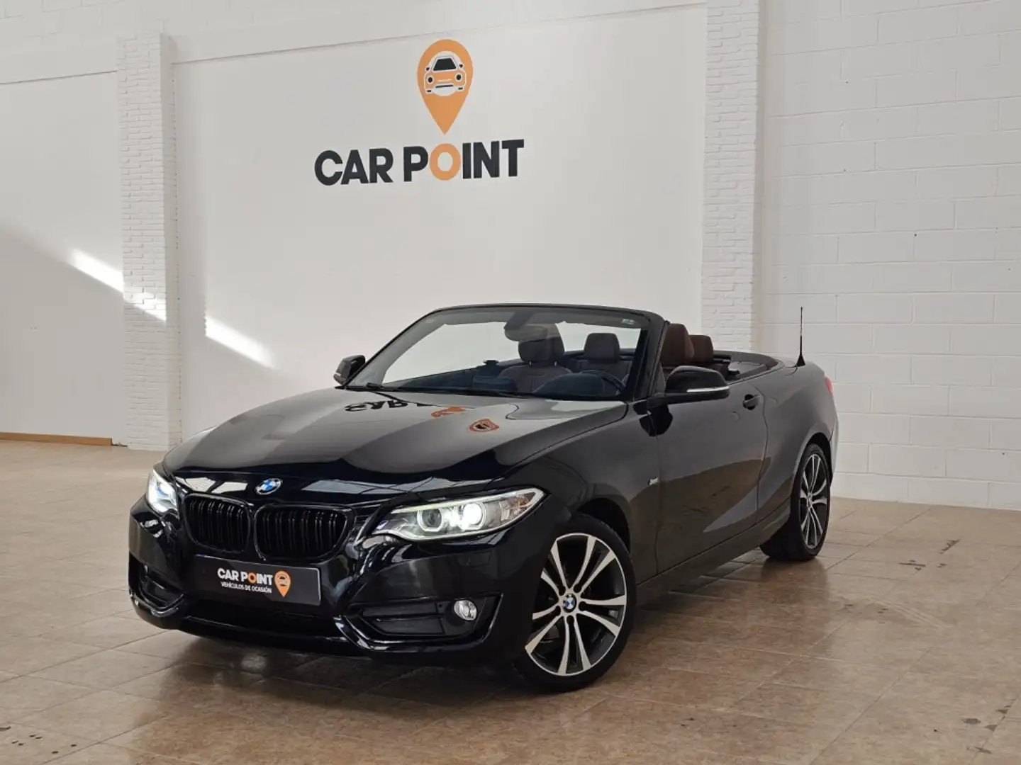 BMW 218 218d Cabrio Noir - 2