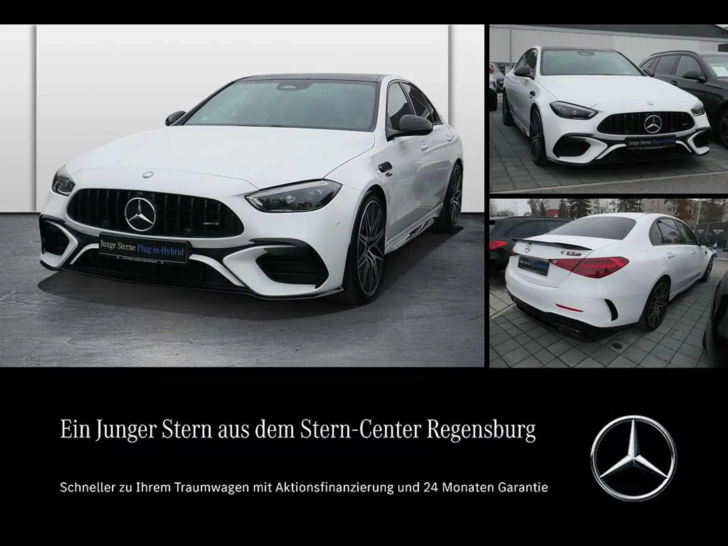 Mercedes-Benz C 63 AMG S E-PERF+Night+Burmester+DISTRONIC+PANO Weiß - 1