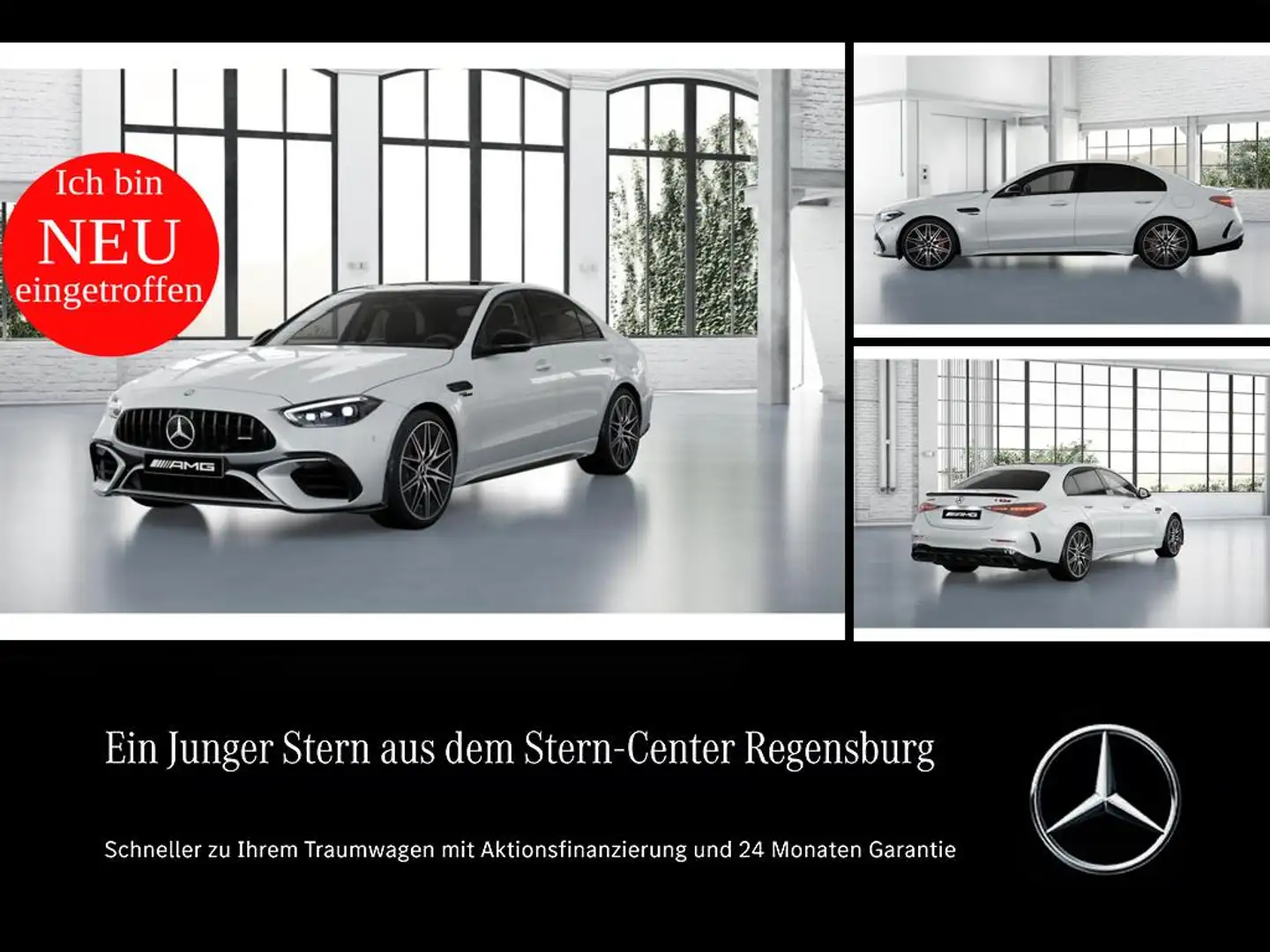 Mercedes-Benz C 63 AMG S E-PERF+Night+Burmester+DISTRONIC+PANO Blanc - 1