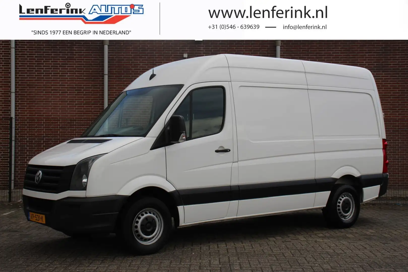 Volkswagen Crafter 2.0 TDI 136pk L2H2 Airco, APK 10-2024 Trekhaak, La Wit - 1