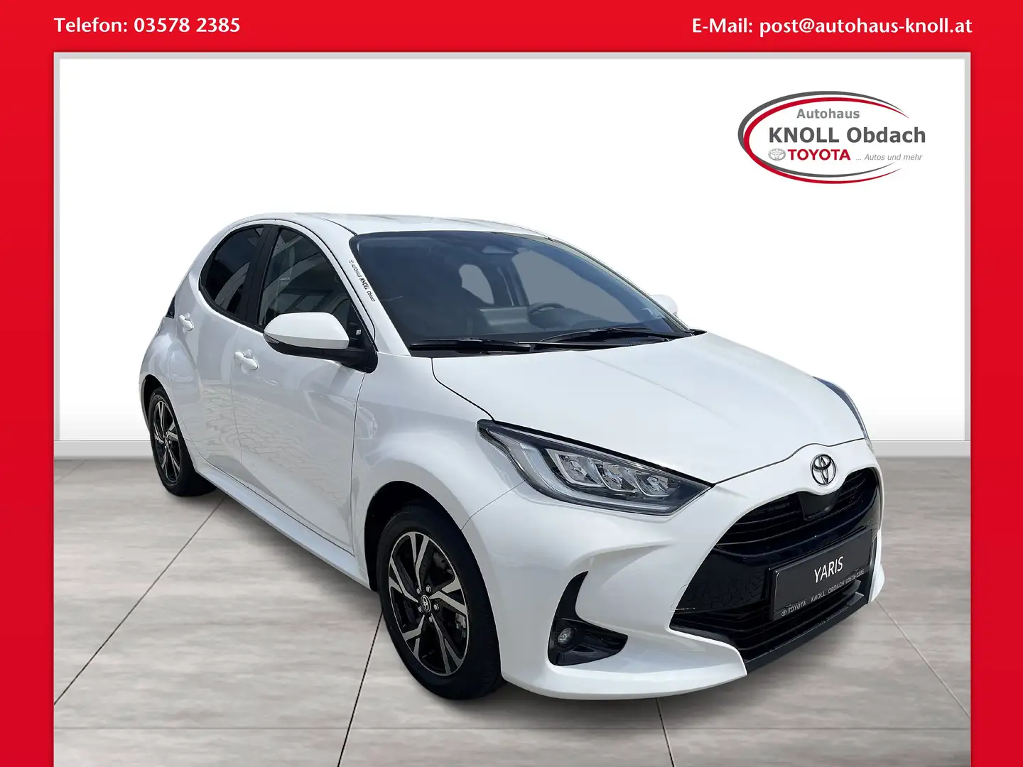 Toyota Yaris 1,5 Hybrid Active Drive Weiß - 1