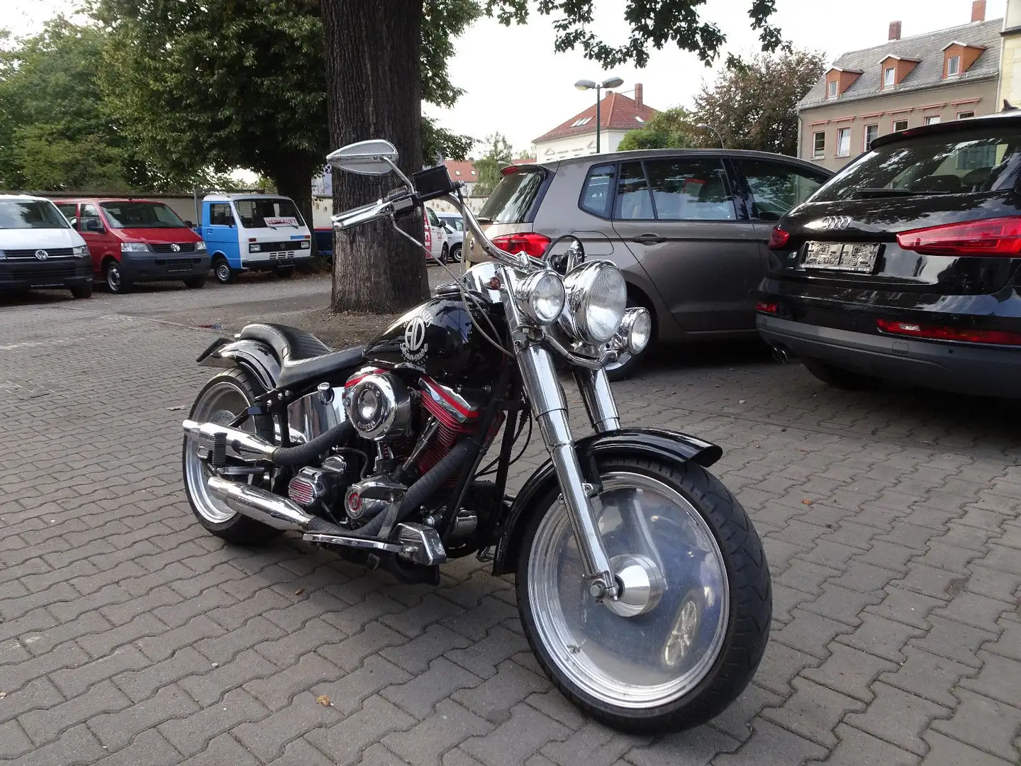 Harley-Davidson Softail FXST/FLSTC,Custom 240er Schwarz - 2