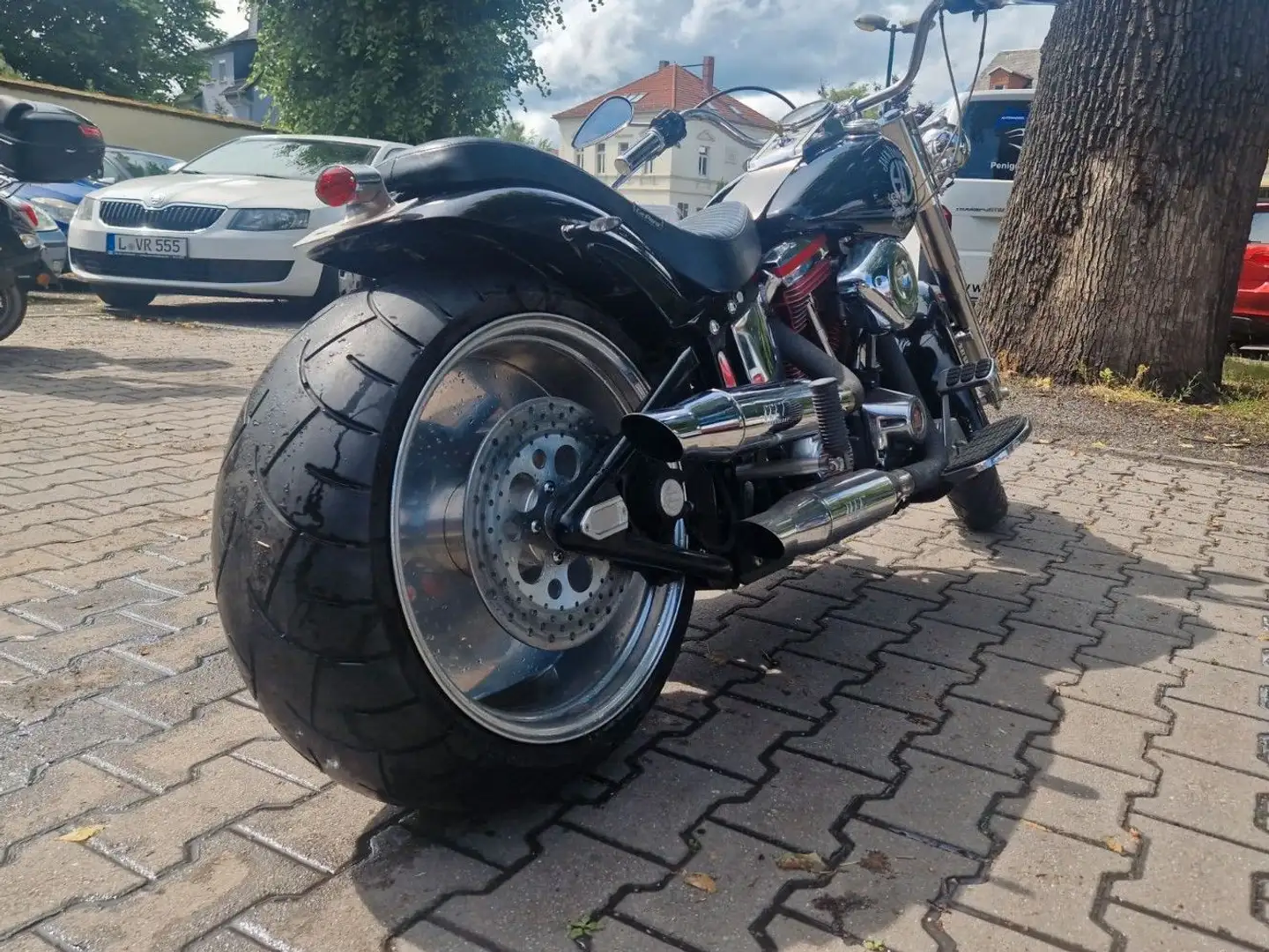 Harley-Davidson Softail FXST/FLSTC,Custom 240er Schwarz - 1
