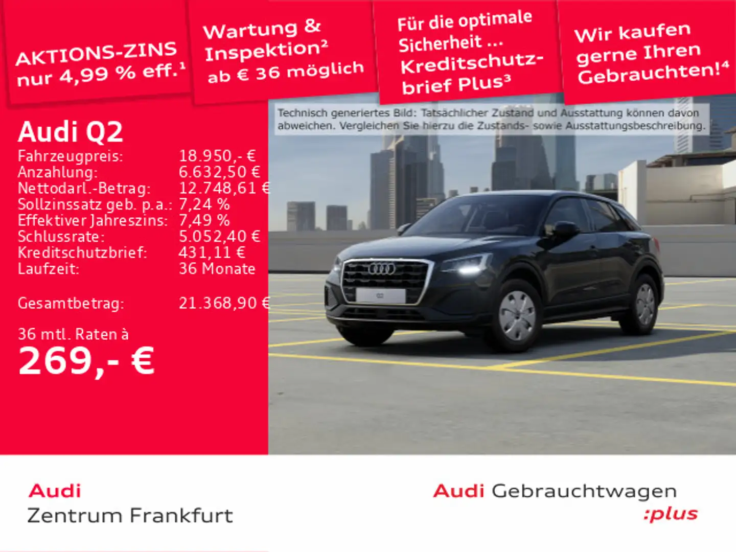 Audi Q2 30 TFSI LED DAB PDC Tempomat Sitzheizung Schwarz - 1