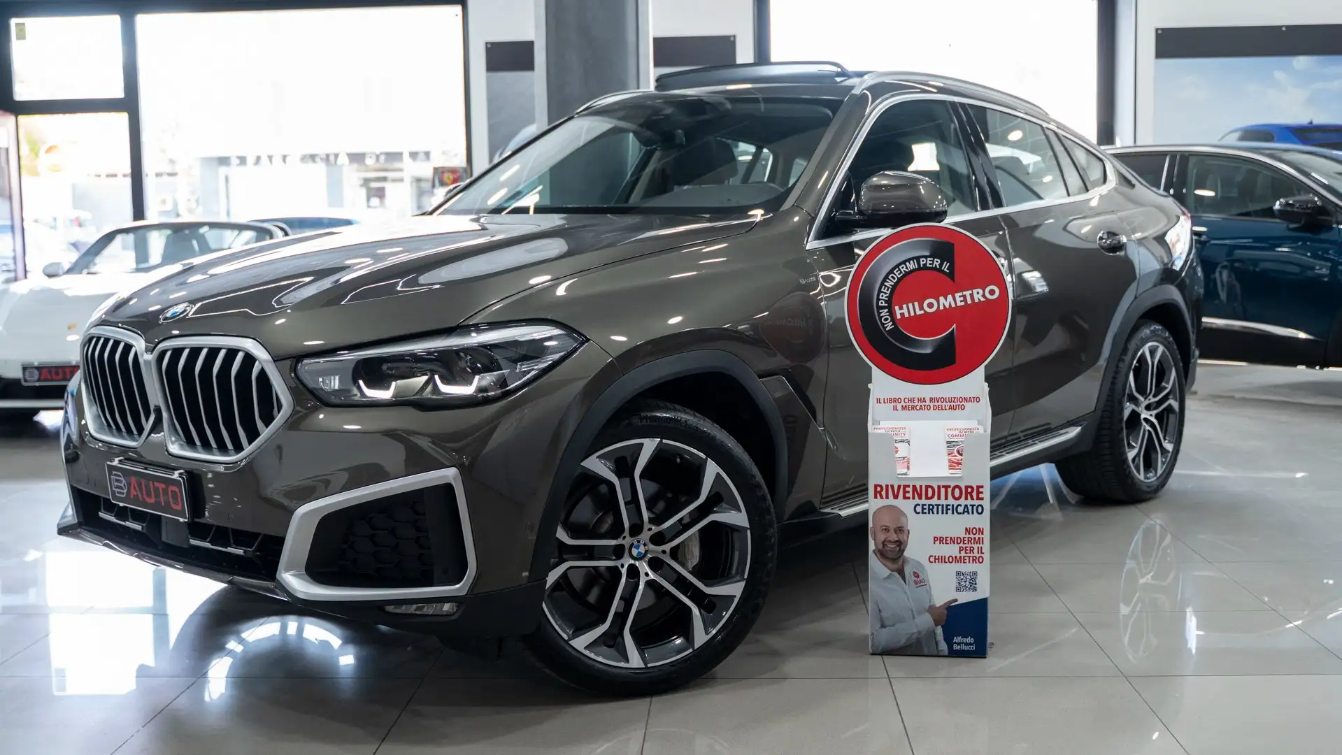 BMW X6 XDRIVE 30D XLINE SPORT 20" TETTO PACK LUCI HARMAN Verde - 1
