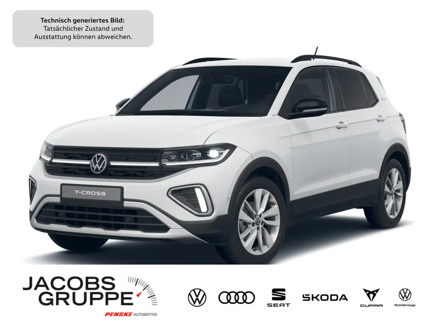 Volkswagen T-Cross 1.0 TSI Goal DSG,Navi,Matrix,RFK Weiß - 1