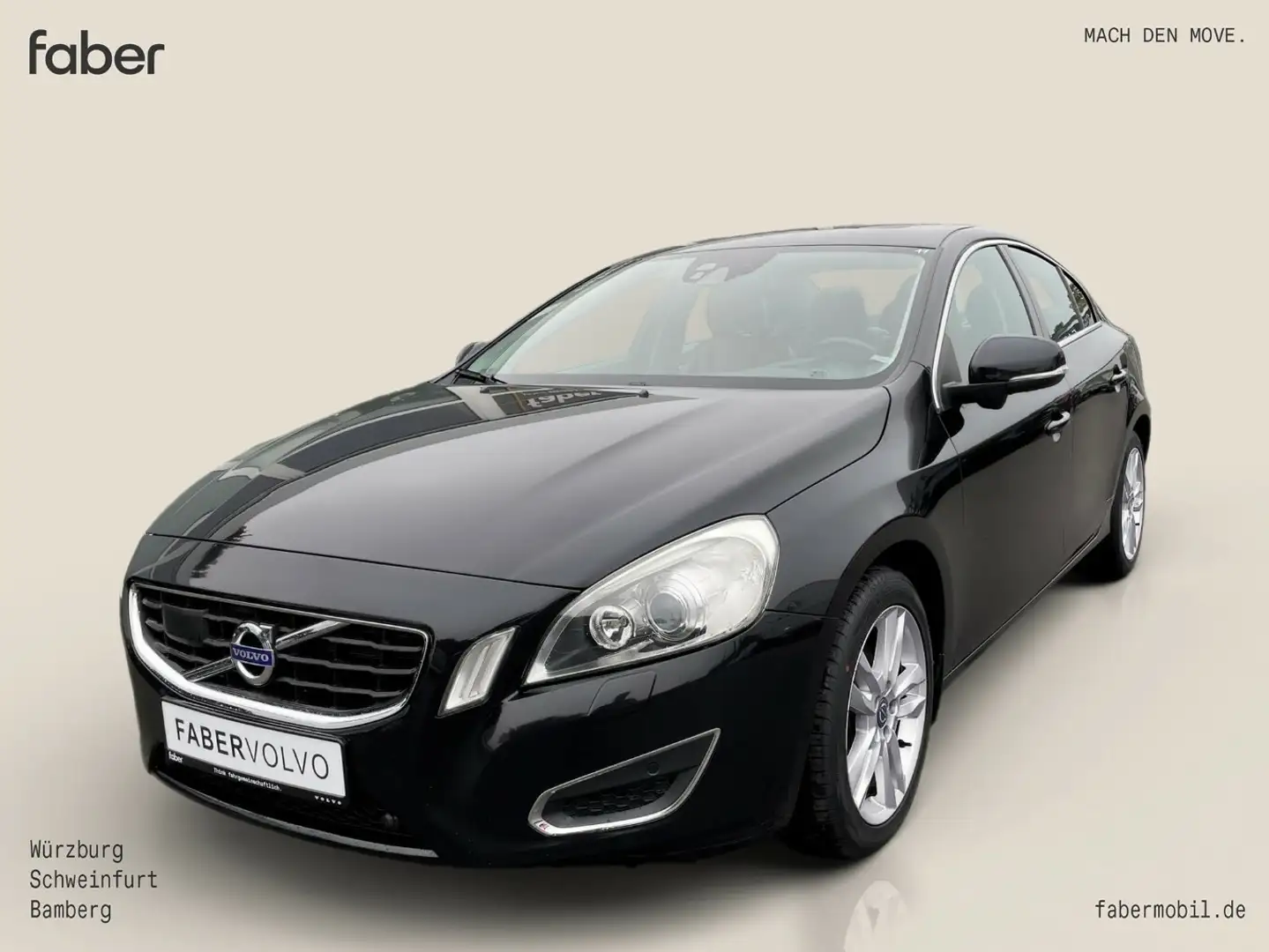 Volvo S60 1.6 D Drive Summum 6-Gang *AHK* Negro - 1