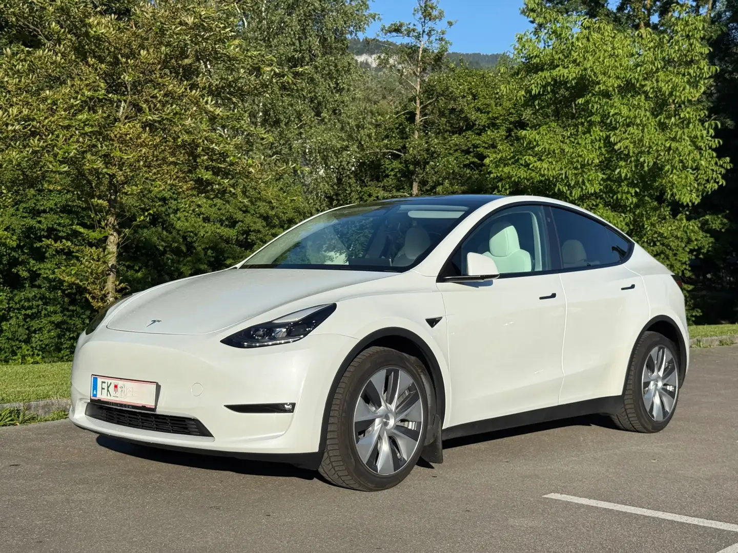 Tesla Model Y Tesla Model Y LR AWD | EAP | AHK | MwSt. ausweisbar! Leasingübernahme möglich (1% Raiffeisen) Weiß - 1