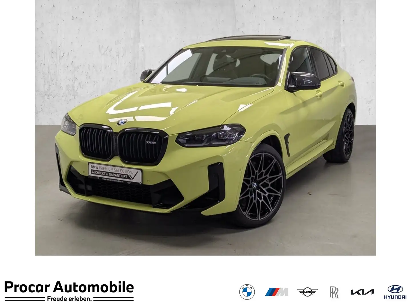 BMW X4 M Pano AHK HuD 360° DA M Drivers 21'' Gelb - 1