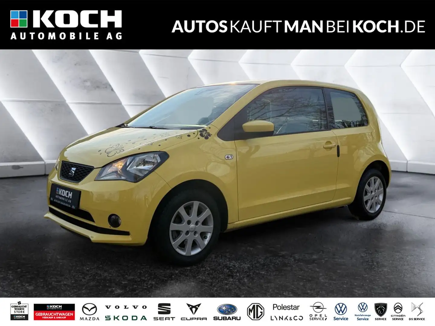SEAT Mii 1.0 4You White KLIMA ZV RADIO SHZ Einparkhilfe Gelb - 1