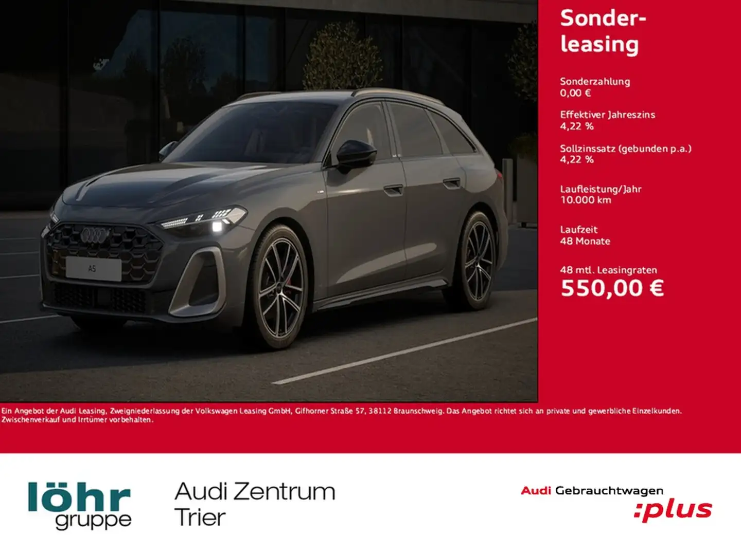 Audi A5 Avant TFSI quattro S line S-tronic edition one Grau - 1