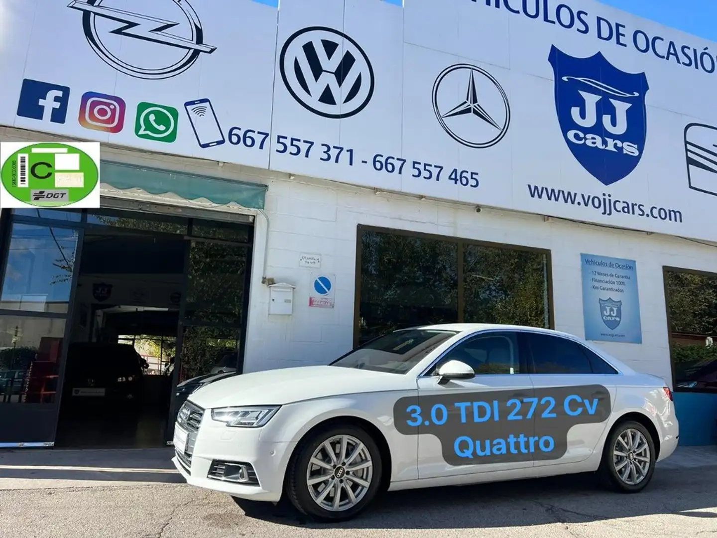 Audi A4 3.0TDI S line ed. quattro Tip. 200kW Blanco - 1