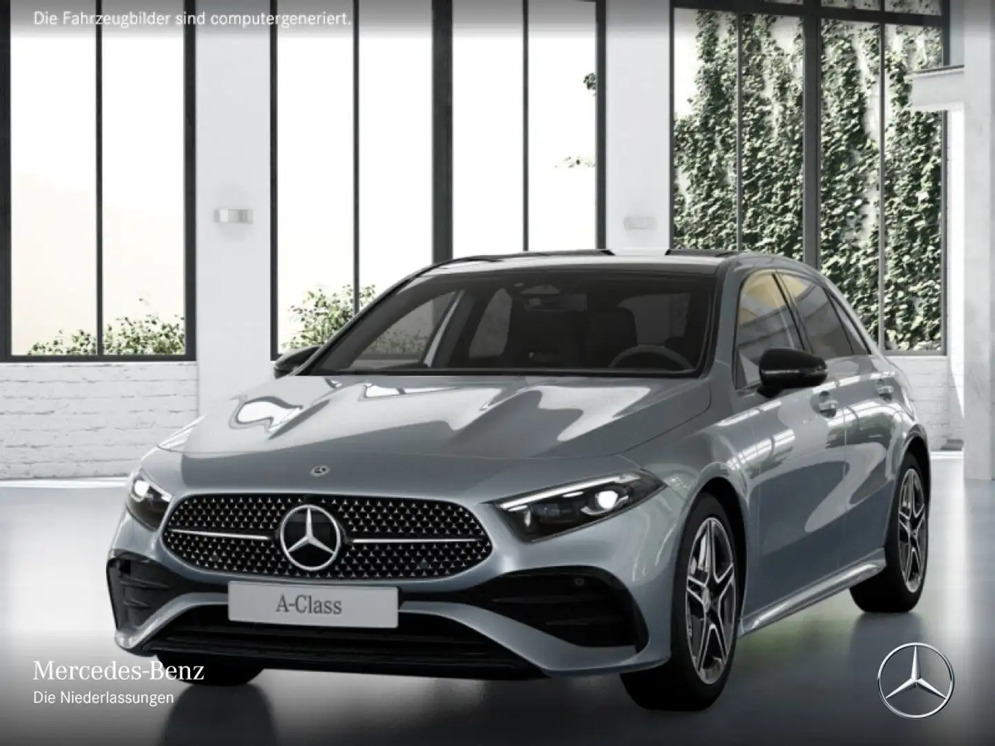 Mercedes-Benz A 180 AMG+NIGHT+PANO+MULTIBEAM+KAMERA+TOTW+KEYLESS Silber - 2