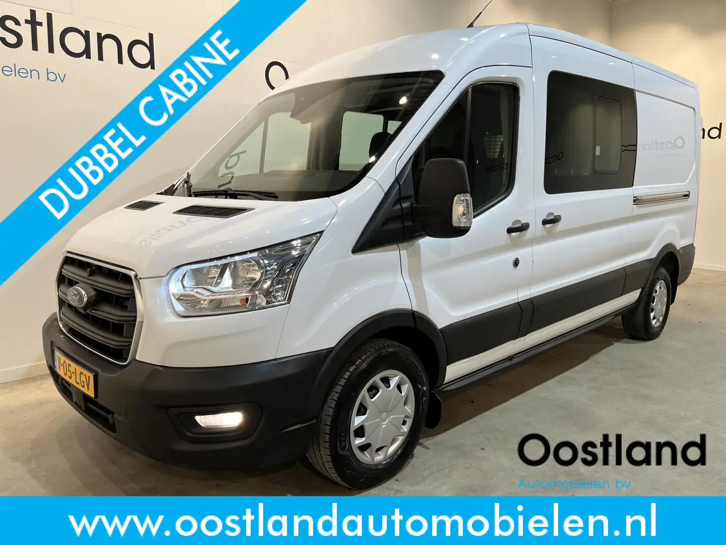 Ford Transit 2.0 TDCI L3H2 DC Dubbel Cabine Trend 130 PK / Euro Weiß - 1