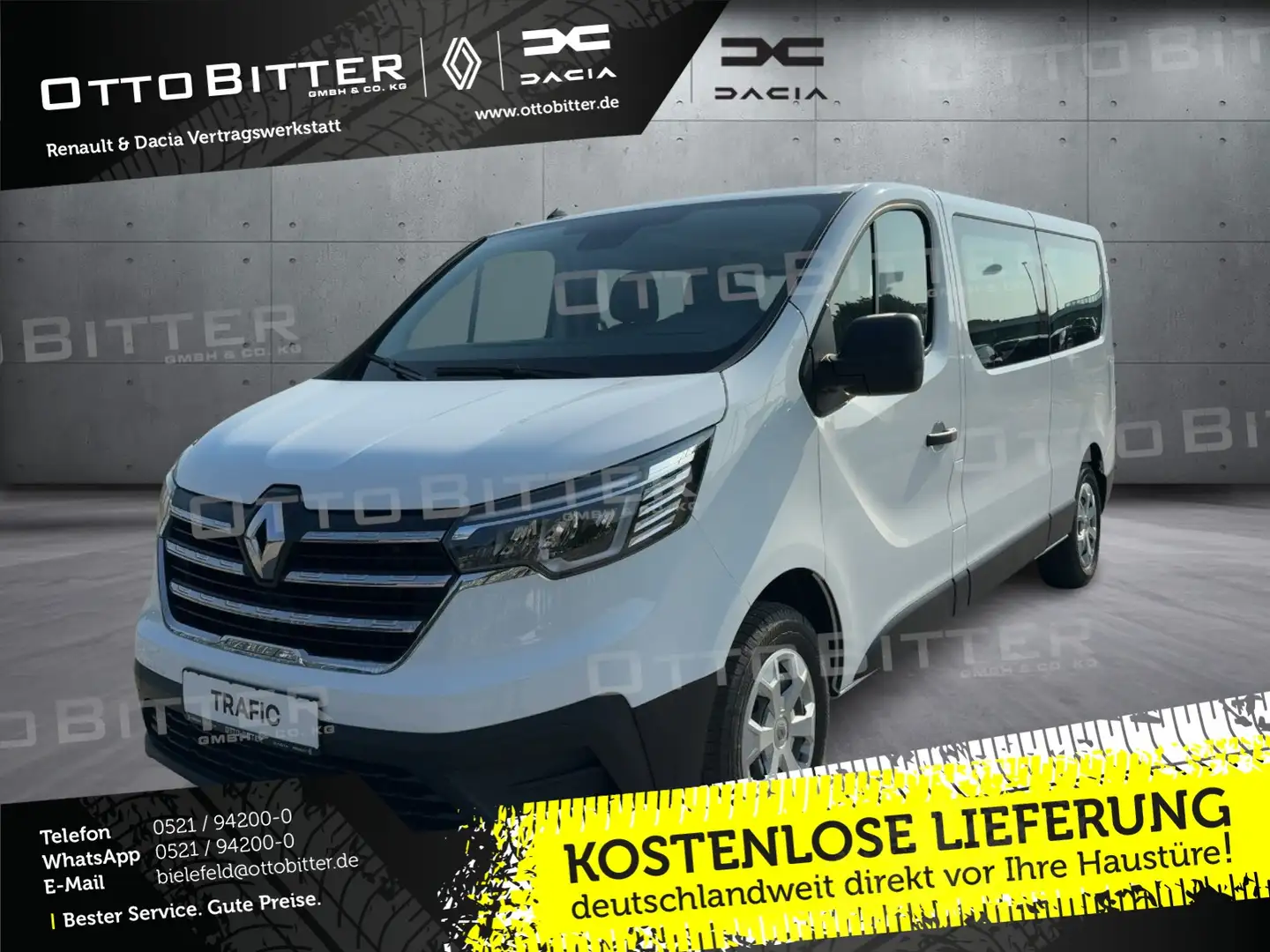 Renault Trafic Grand Evolution L2H1 dCi110 9-SITZER GJR Weiß - 1