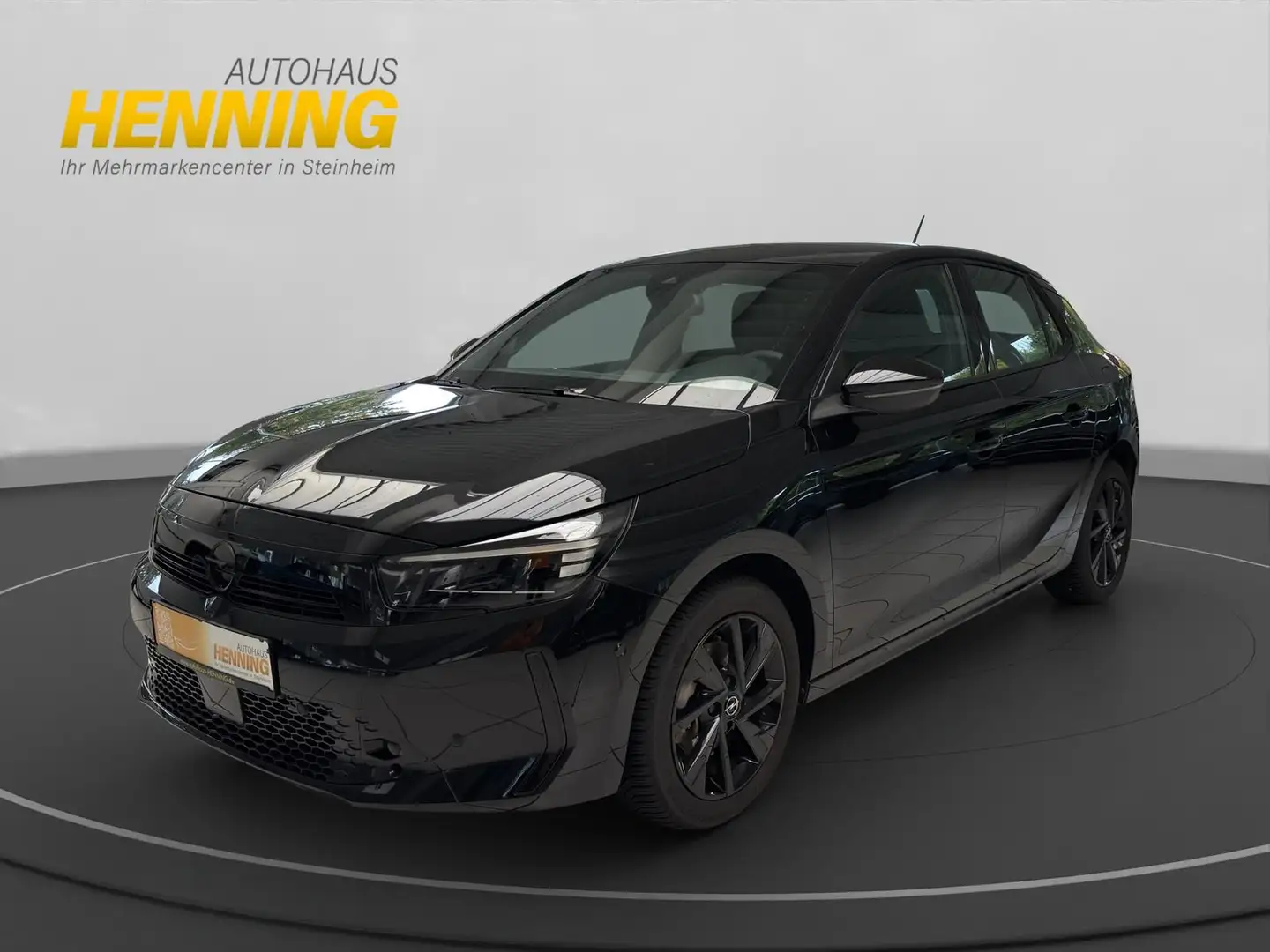 Opel Corsa F GS 1.2  + SHZ + LHZ + RFK + Noir - 1