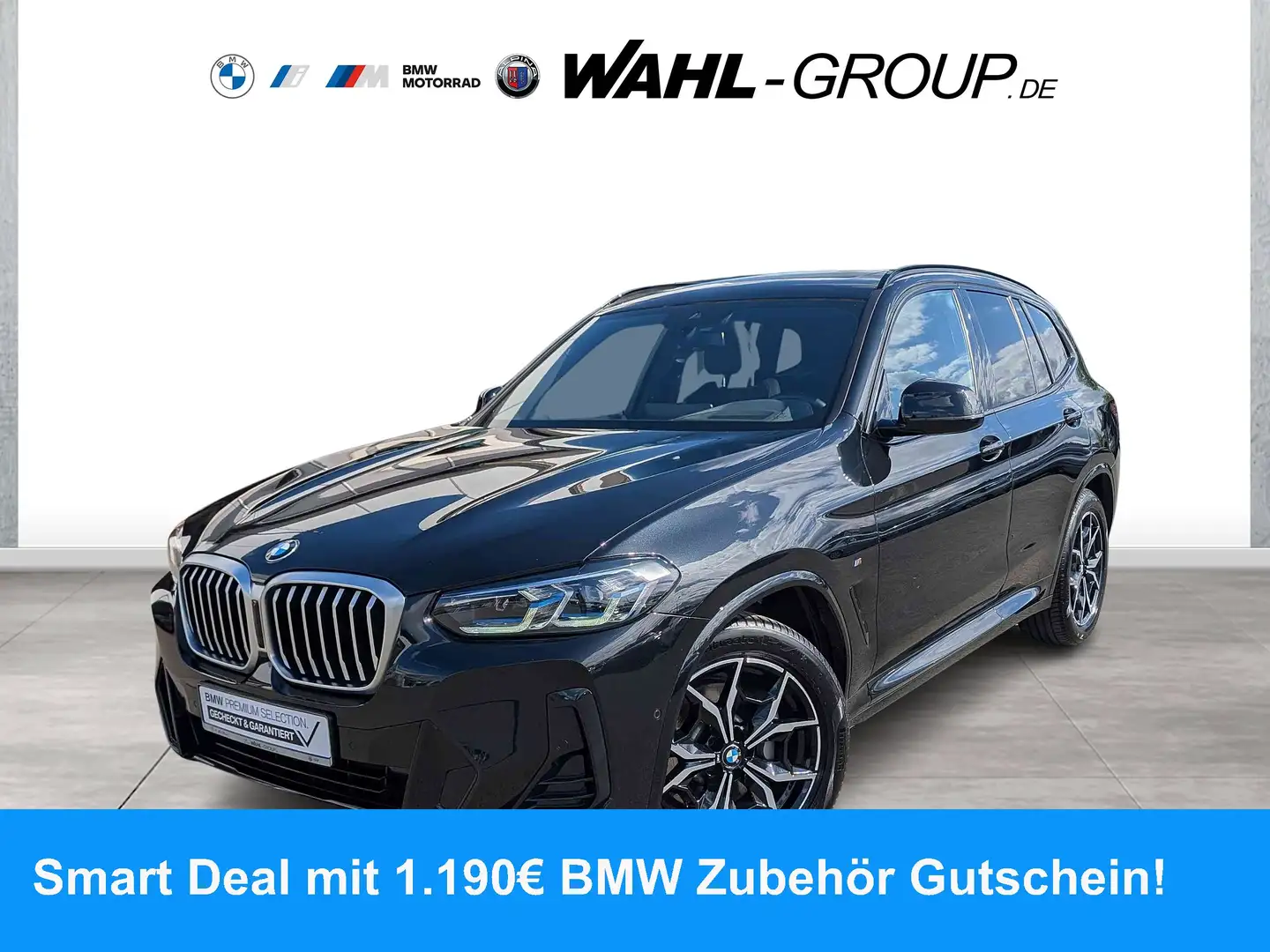 BMW X3 xDrive30i M SPORT AHK PANO LASER HUD LEDER   ALARM Schwarz - 1