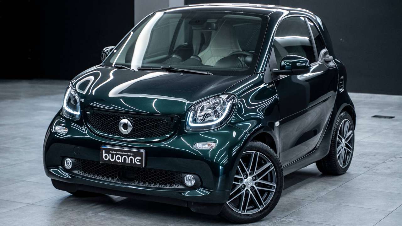 smart forTwo 0.9 T 90CV TWINAMIC GREEN BRITISH * 14.607 KM * UFFICIALE ITALIANA