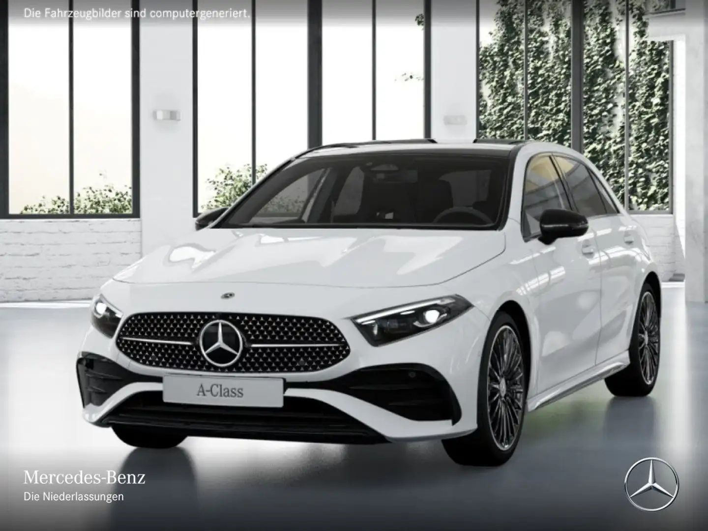 Mercedes-Benz A 180 AMG+NIGHT+PANO+MULTIBEAM+KAMERA+TOTW+7G Weiß - 2