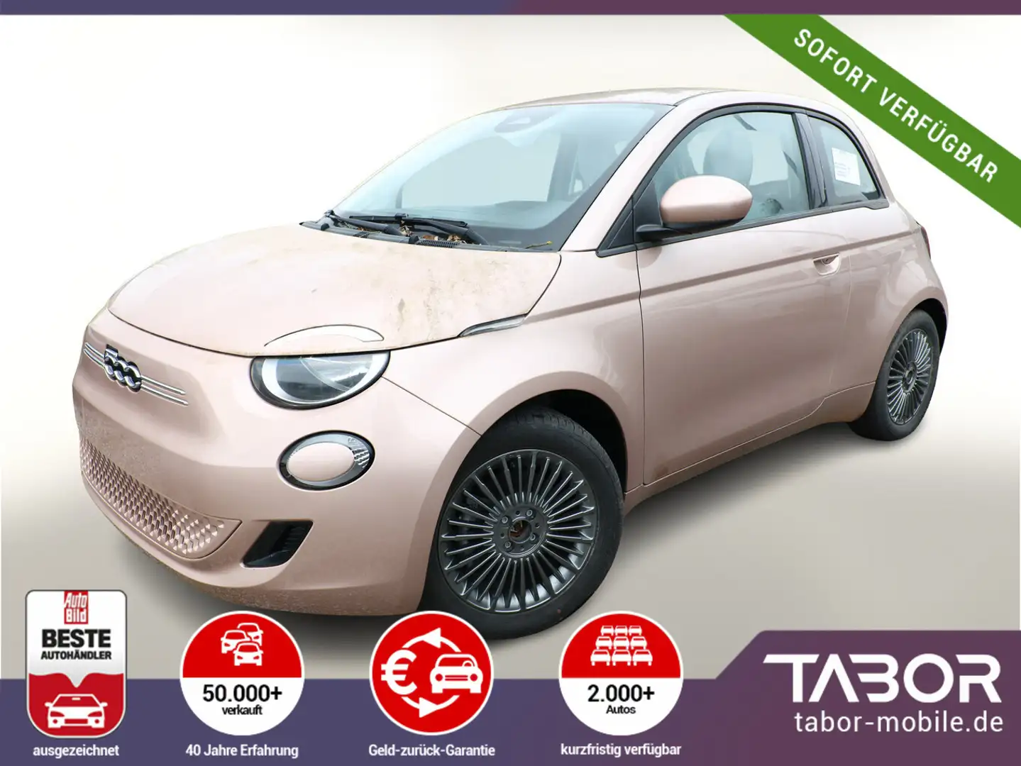 Fiat 500e 42kWh 118 Icon Nav Klima Temp DigCo 16Z BT Žlutá - 1