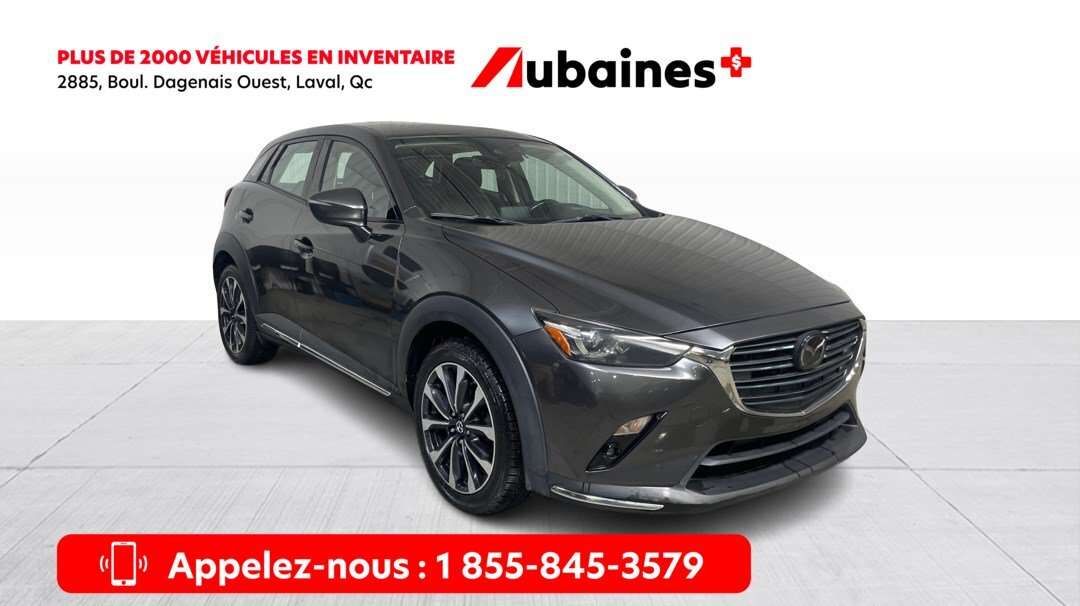 2019 Mazda CX-3 GT AWD Mags Cuir Toit Ouvrant GPS Sièges Chauffant