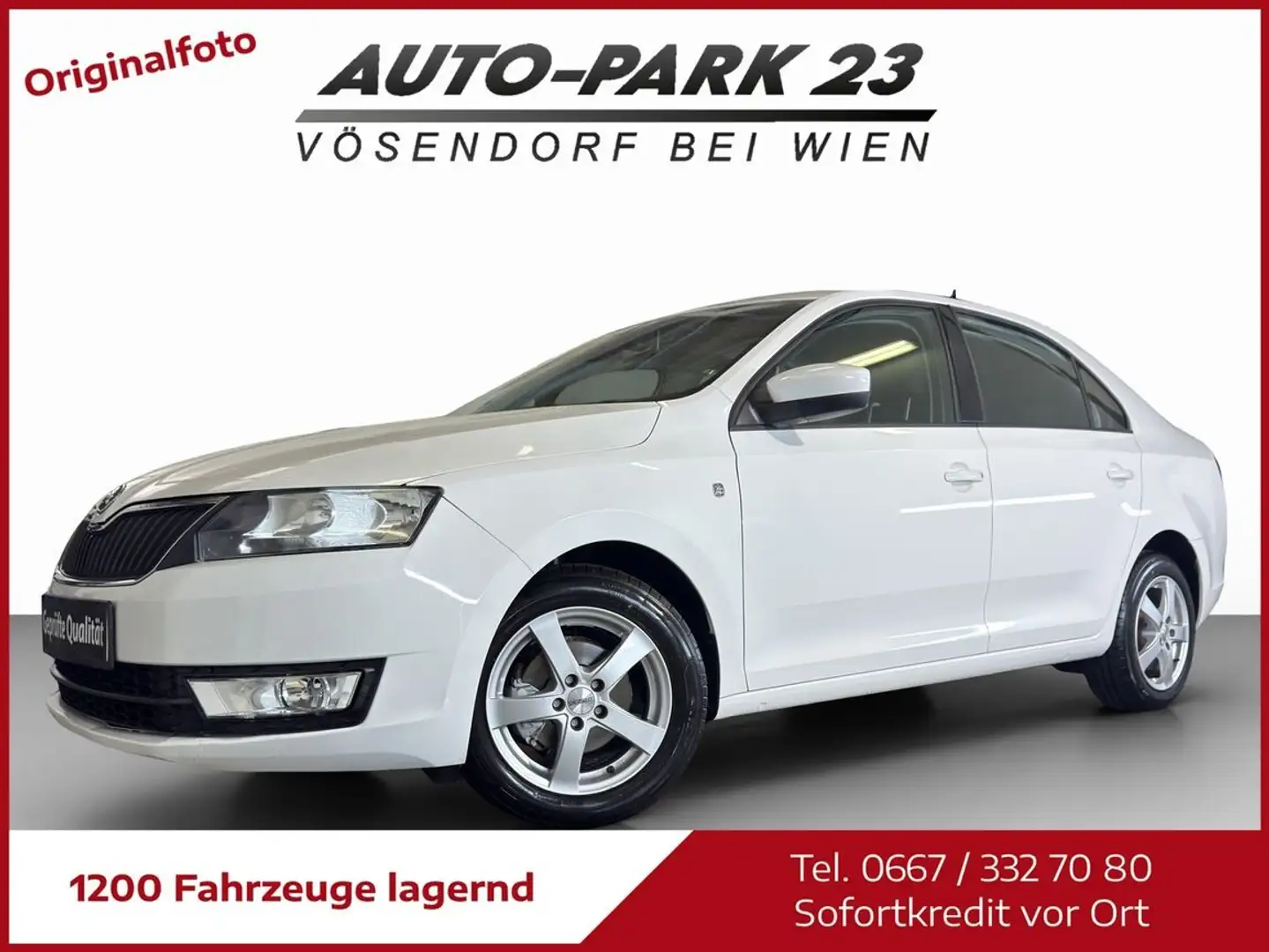Skoda Rapid/Spaceback Rapid 1,2**NUR 80.000KM**NEUES -PICKERL6/2027*... Weiß - 2