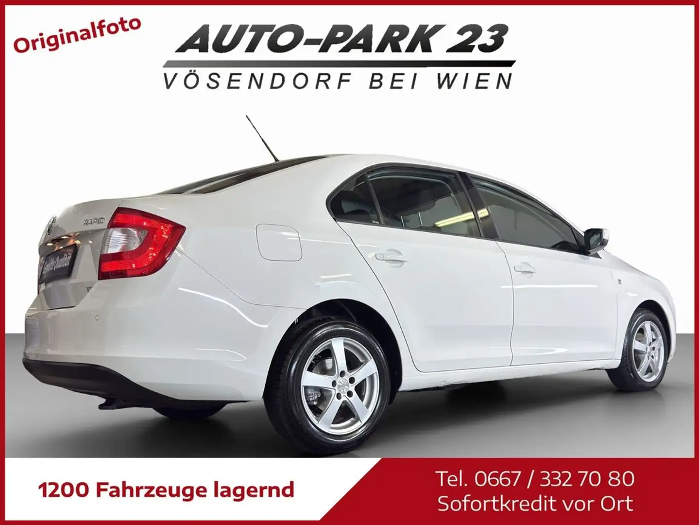 Skoda Rapid/Spaceback Rapid 1,2**NUR 80.000KM**NEUES -PICKERL6/2027*... Weiß - 1