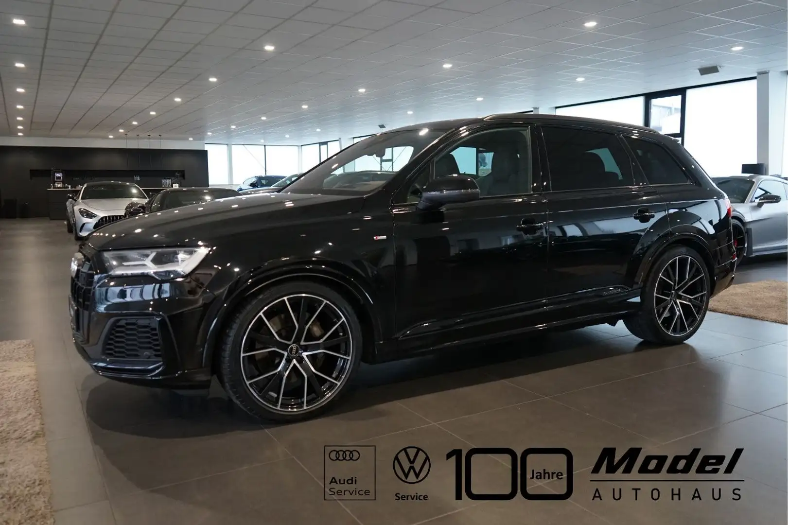 Audi Q7 55 TFSI | S line | Pano | HuD | AHK | 7-Sitze Schwarz - 1