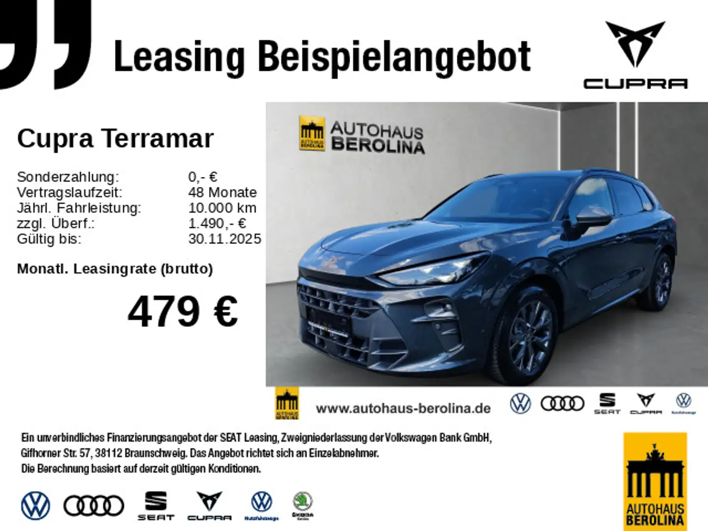 CUPRA Terramar 1.5 e-Hybrid VZ DSG *SENNHEISER*HuD* Grijs - 1