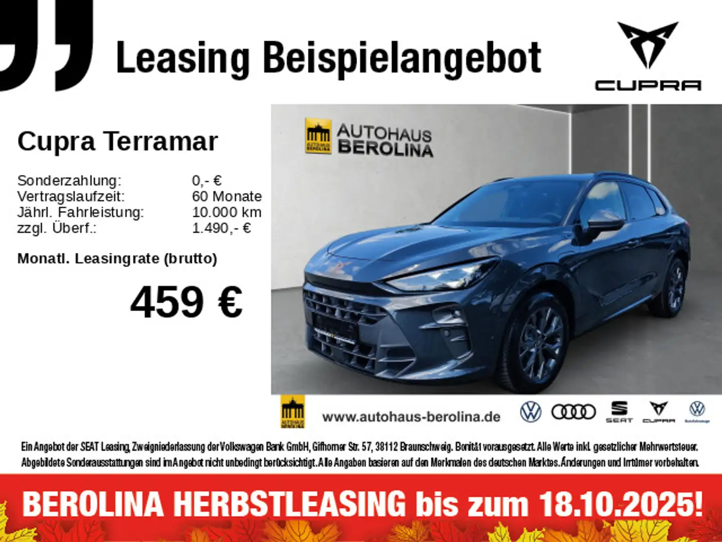 CUPRA Terramar 1.5 e-Hybrid VZ DSG *SENNHEISER*HuD* Grijs - 1