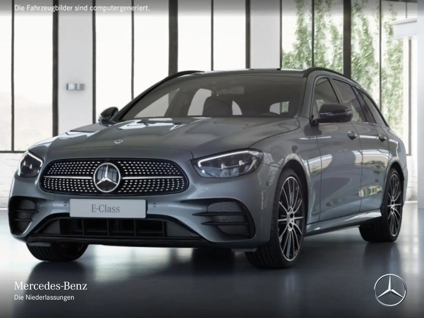 Mercedes-Benz E 400 d T 4M AMG+NIGHT+PANO+360+AHK+LED+STHZG+20" Grau - 2
