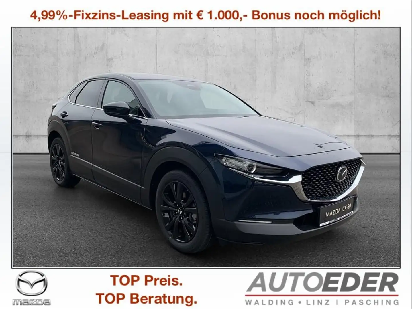 Mazda CX-30 e-Skyactive G140 Homura Aut. Bleu - 1