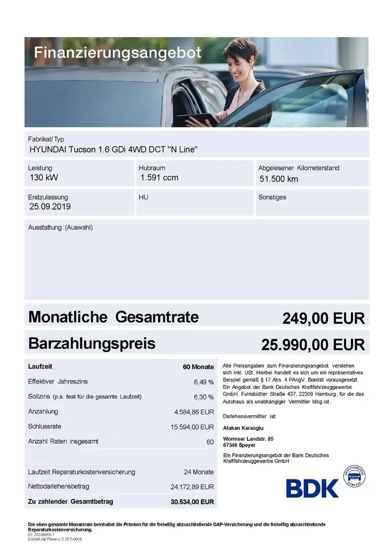 Hyundai TUCSON 1.6 T-GDI N Line 4WD DCT VOLL. PAN.DACH Weiß - 2