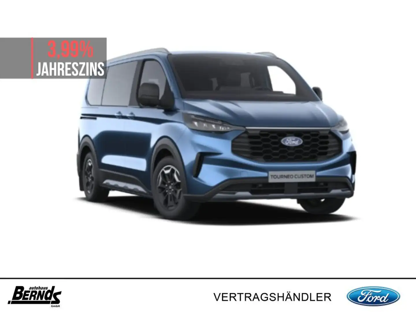 Ford Tourneo Custom 320 L1H1 VA Autm. Active MATRIX 360° KAMERA Blau - 1