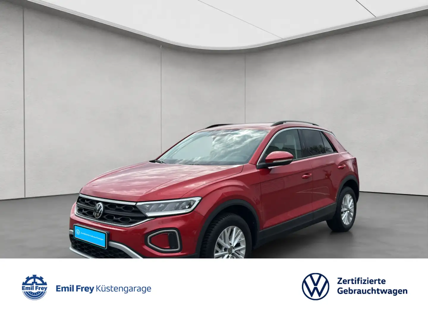 Volkswagen T-Roc 1.0 TSI -Life- 6-Gang NAVI/ LED/ RFK/ GJ Rood - 1