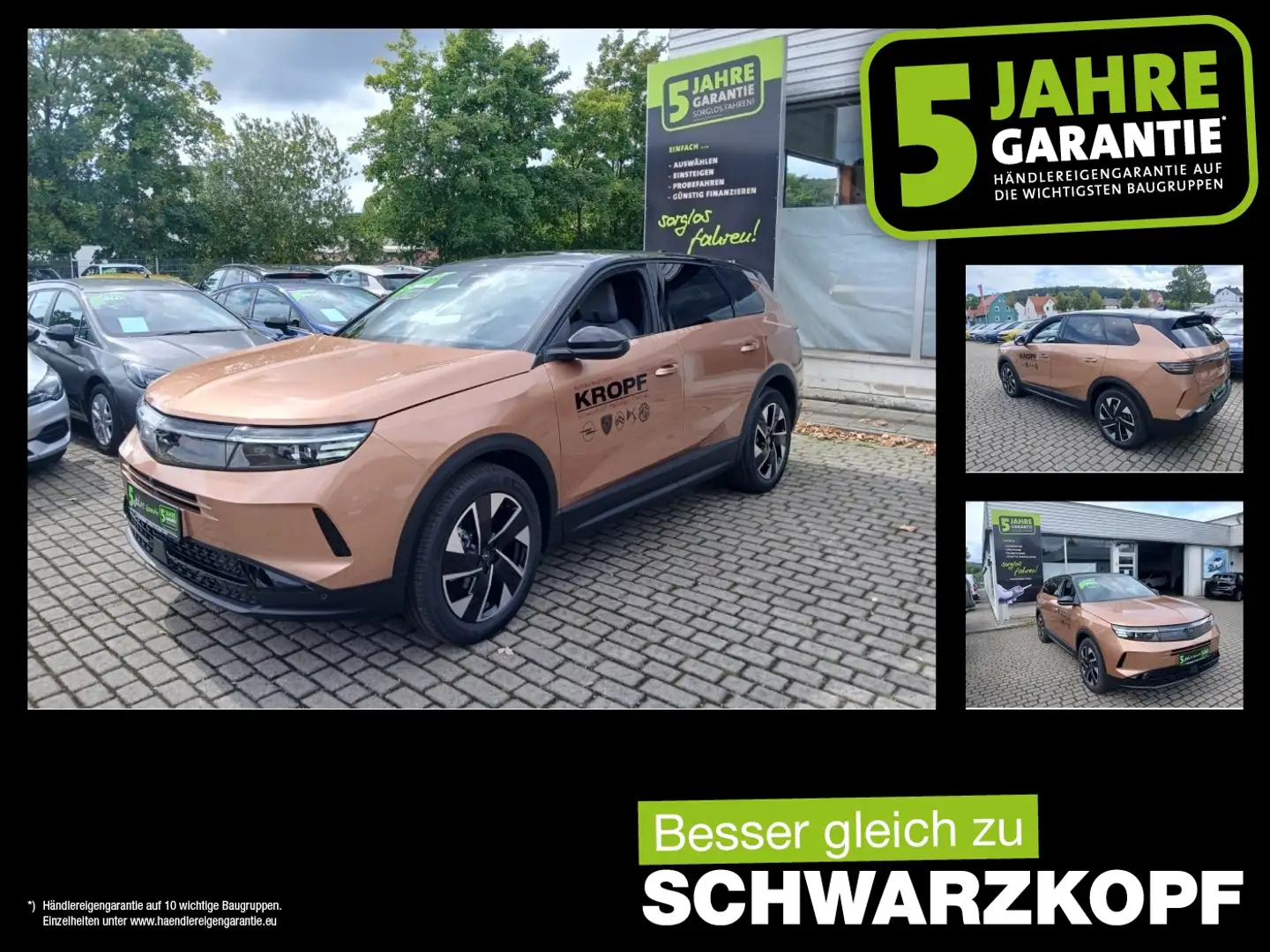 Opel Grandland 100kW 1.2 48V GS Navi+Pano+SD+SHZ+360 Braun - 1
