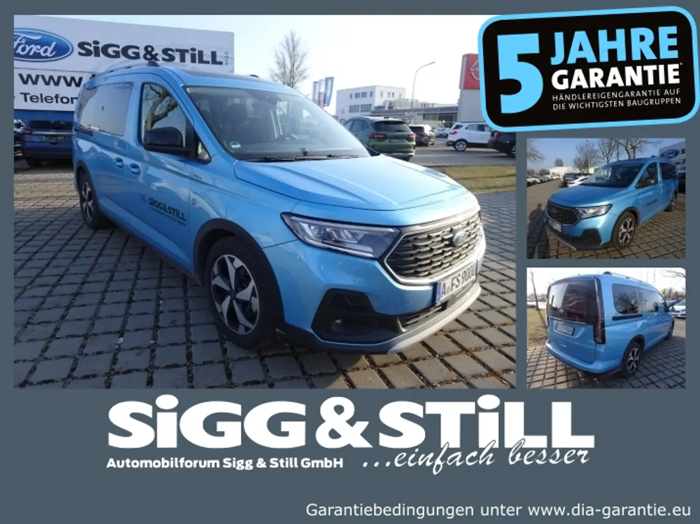 Ford Grand Tourneo Connect Active 2.0I L2 7-SITZER*PANO Blauw - 1