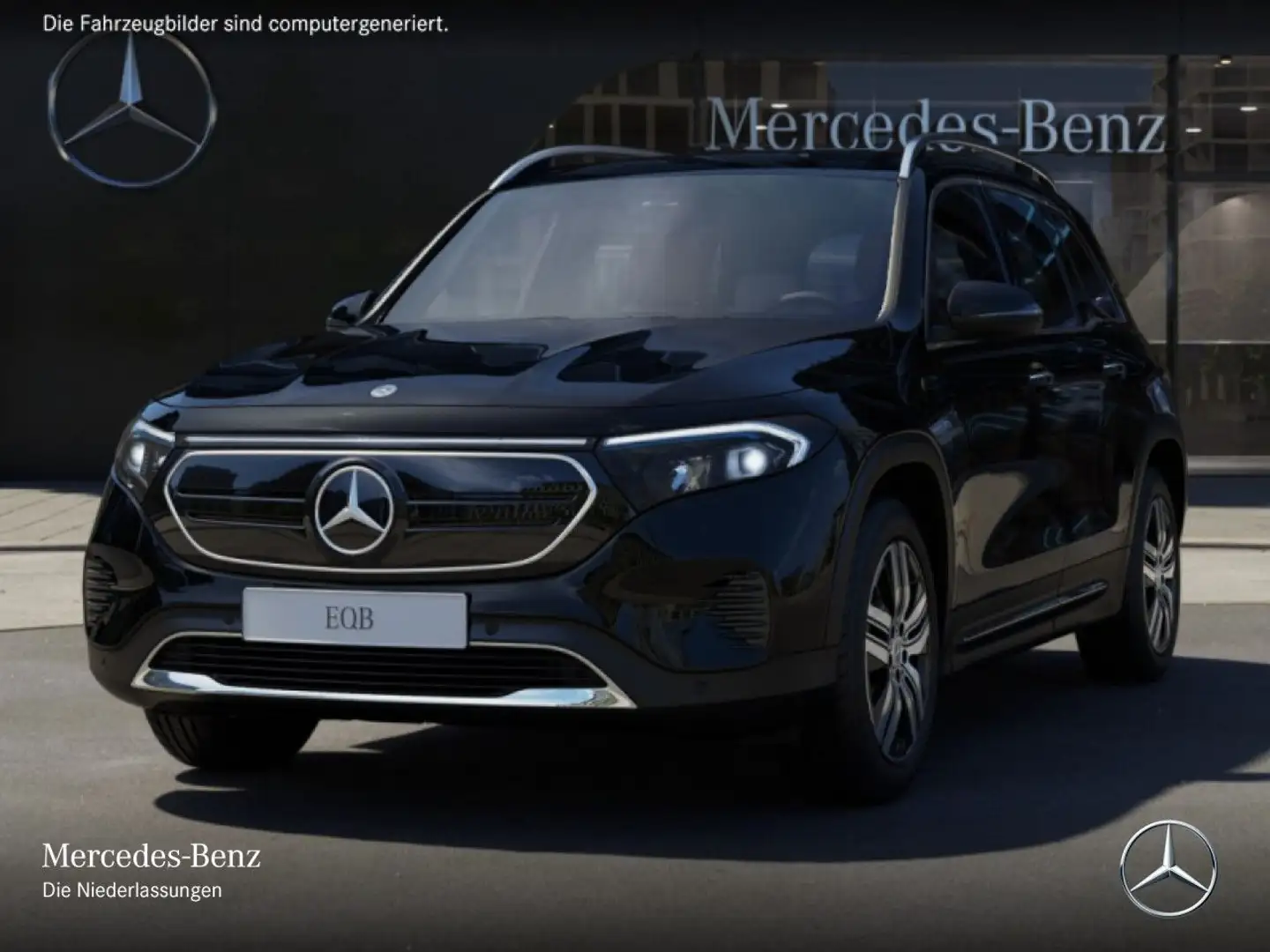Mercedes-Benz EQB 300 4M PROG+PLUS-PAKET+KAMERA+KEYLESS+SPUR Schwarz - 2