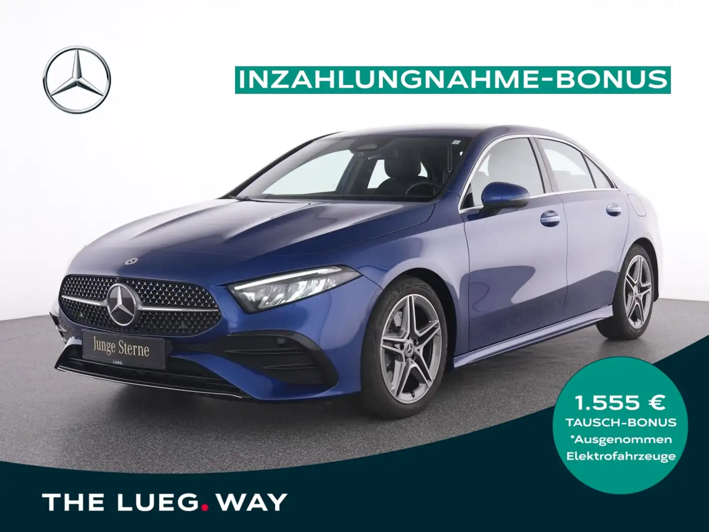 Mercedes-Benz A 220 d Lim AMG+NavPrm+LED-HP+KeyG+AHK+AmbiB+RFK Синій - 1