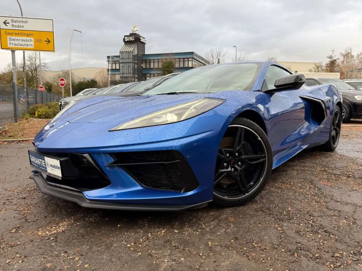 Corvette C8 6.2 Stingra/Targa/HeadUP/1.Hand/Unfallfrei/EU Blauw - 1