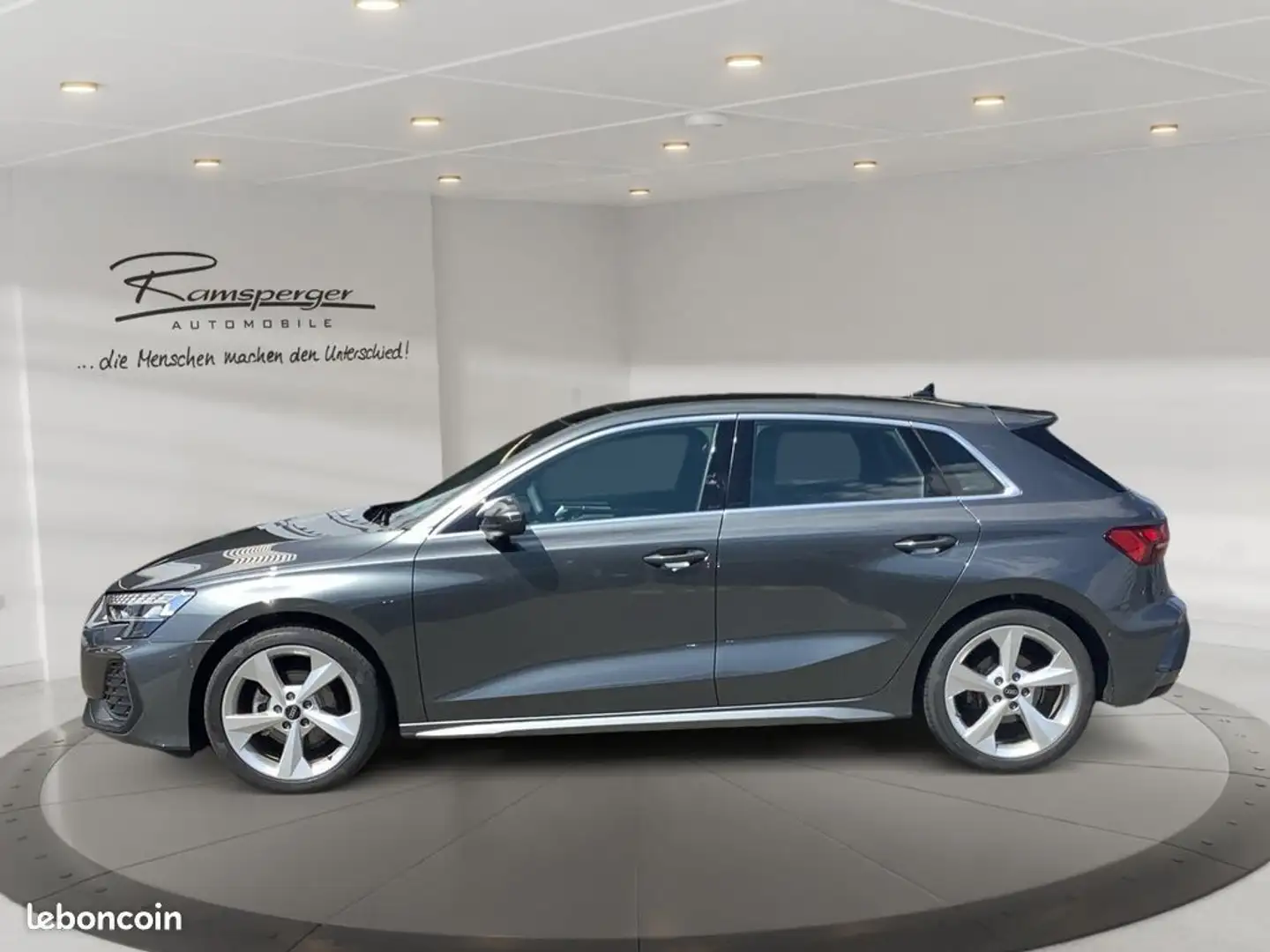 Audi A3 35 TDI Stronic S line 150CH GPS-LED-CAMERA-VIRTUAL COCKPIT-TOIT OUVRANT PANORAMIQUE Gris - 2