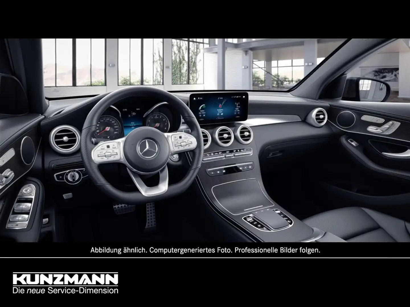 Mercedes-Benz GLC 300 de 4M Coupé AMG Night Memory 360° HeadUp Silber - 2