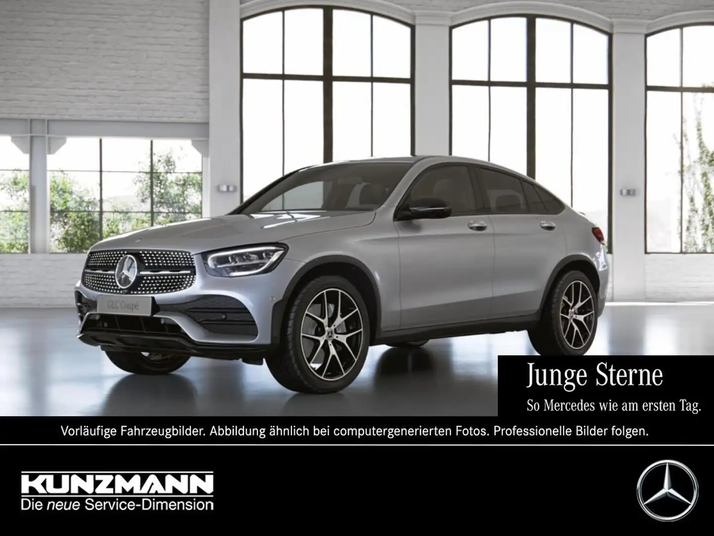 Mercedes-Benz GLC 300 de 4M Coupé AMG Night Memory 360° HeadUp Silber - 1