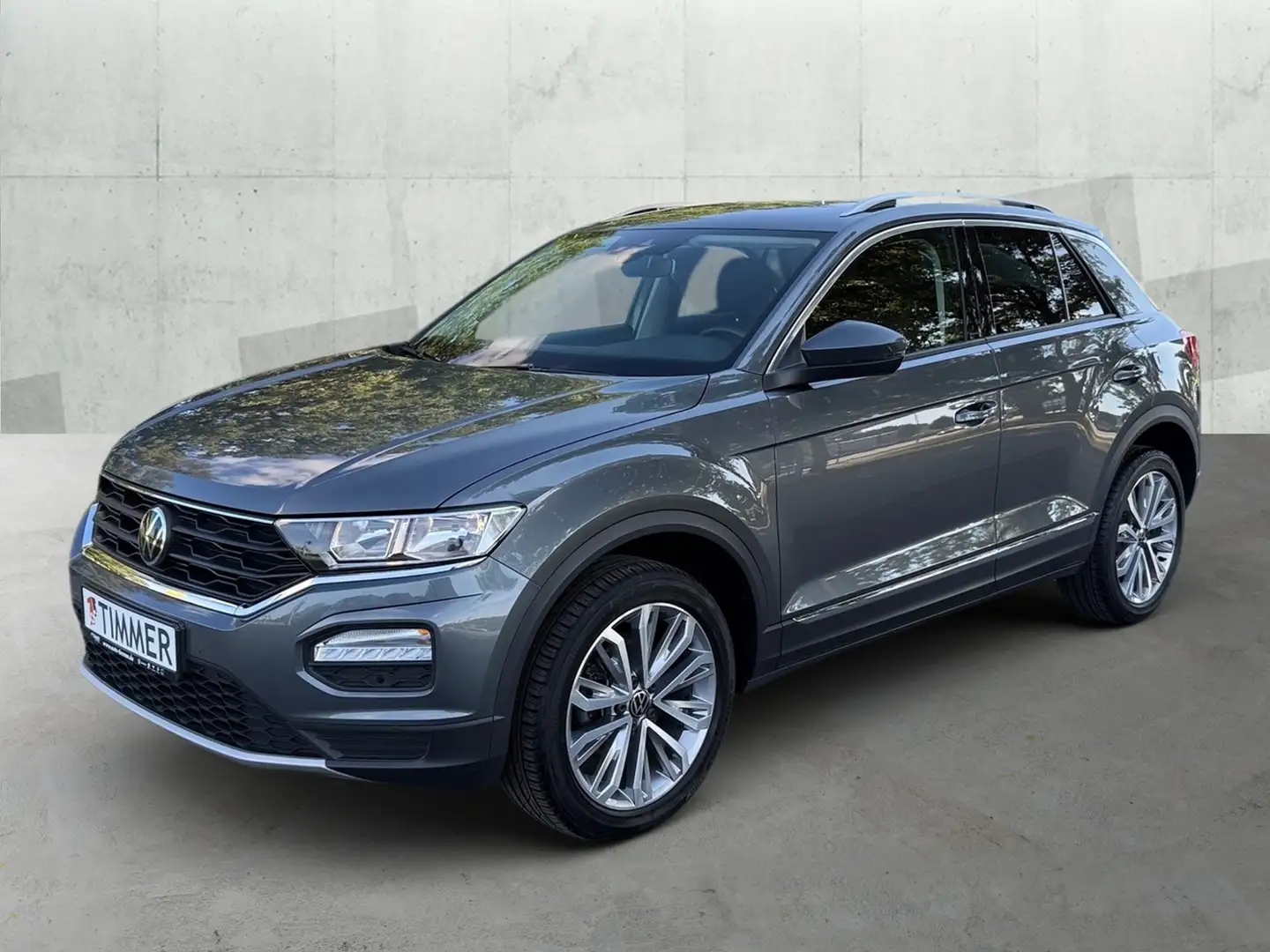 Volkswagen T-Roc 1.6 TDI STYLE *AHK *APP *NAVI *LM *SHZ *DAB+ * Gris - 2