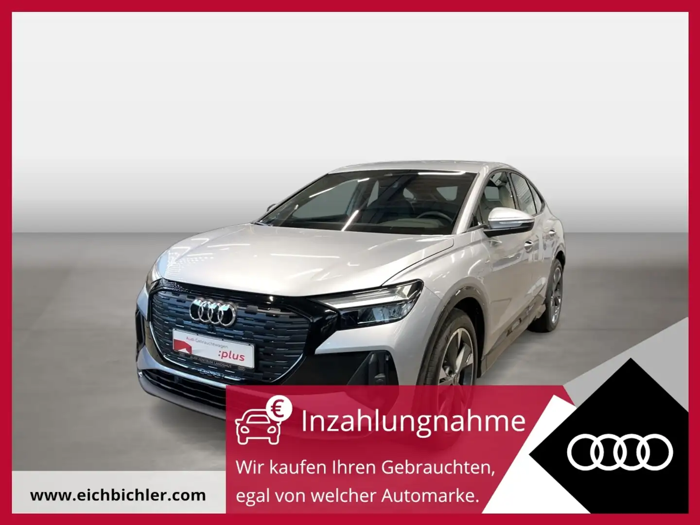 Audi Q4 e-tron Q4 Sportback 45 e-tron ACC STH HUD SpurH LM KAM Stříbrná - 1
