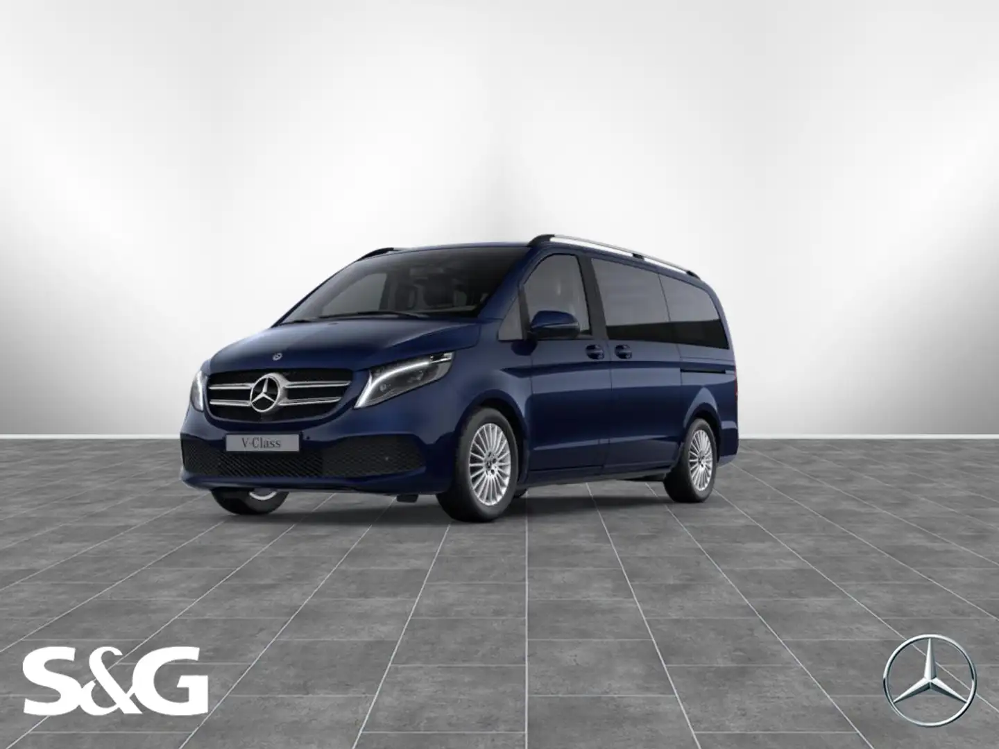 Mercedes-Benz V 250 d EDITION Lang Parkpkt+Distro+Spurhalte+ Blau - 1