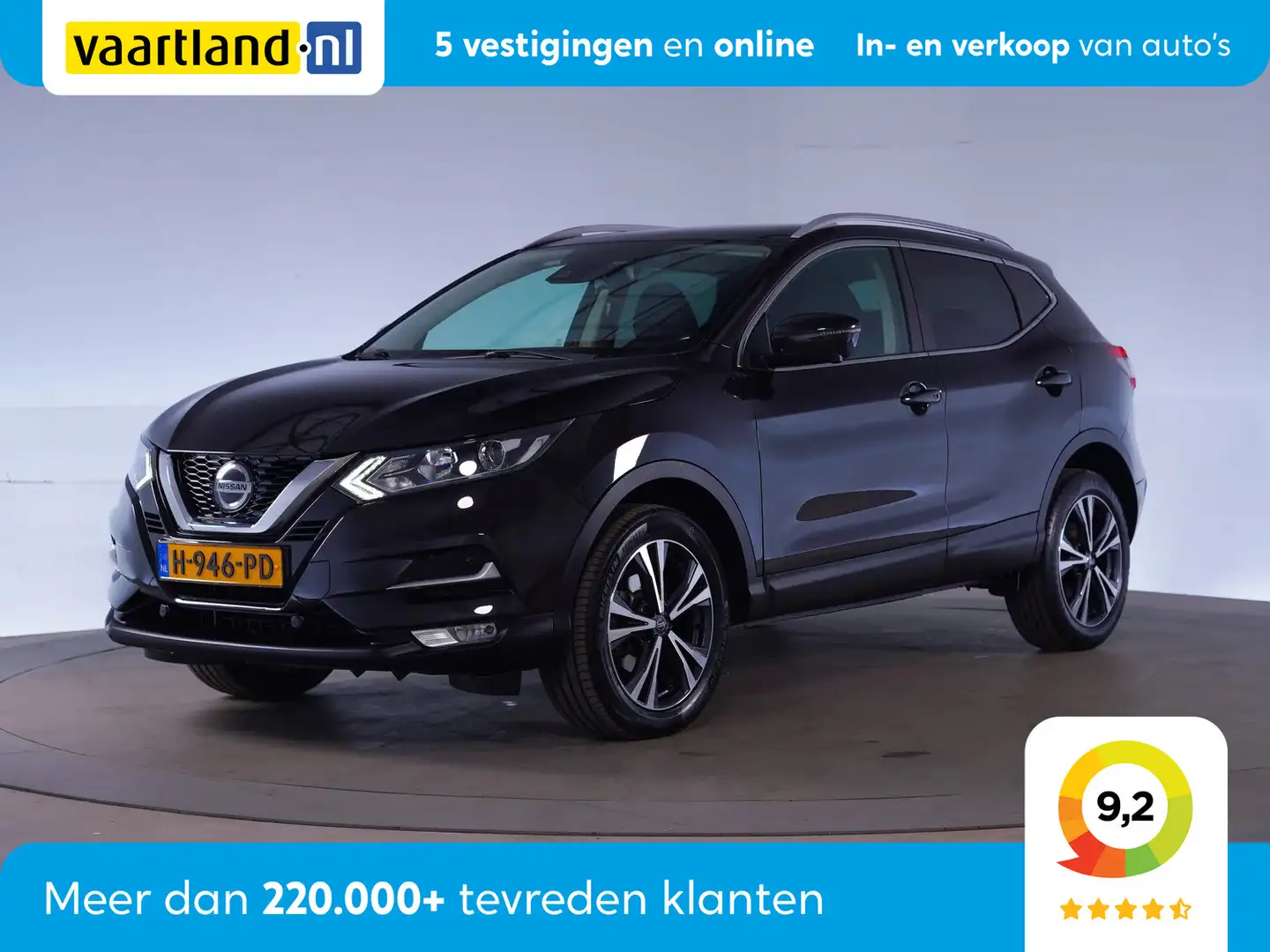 Nissan Qashqai 1.3 DIG-T 140pk N-Connecta [ Panorama Navi 360°-ca Noir - 1