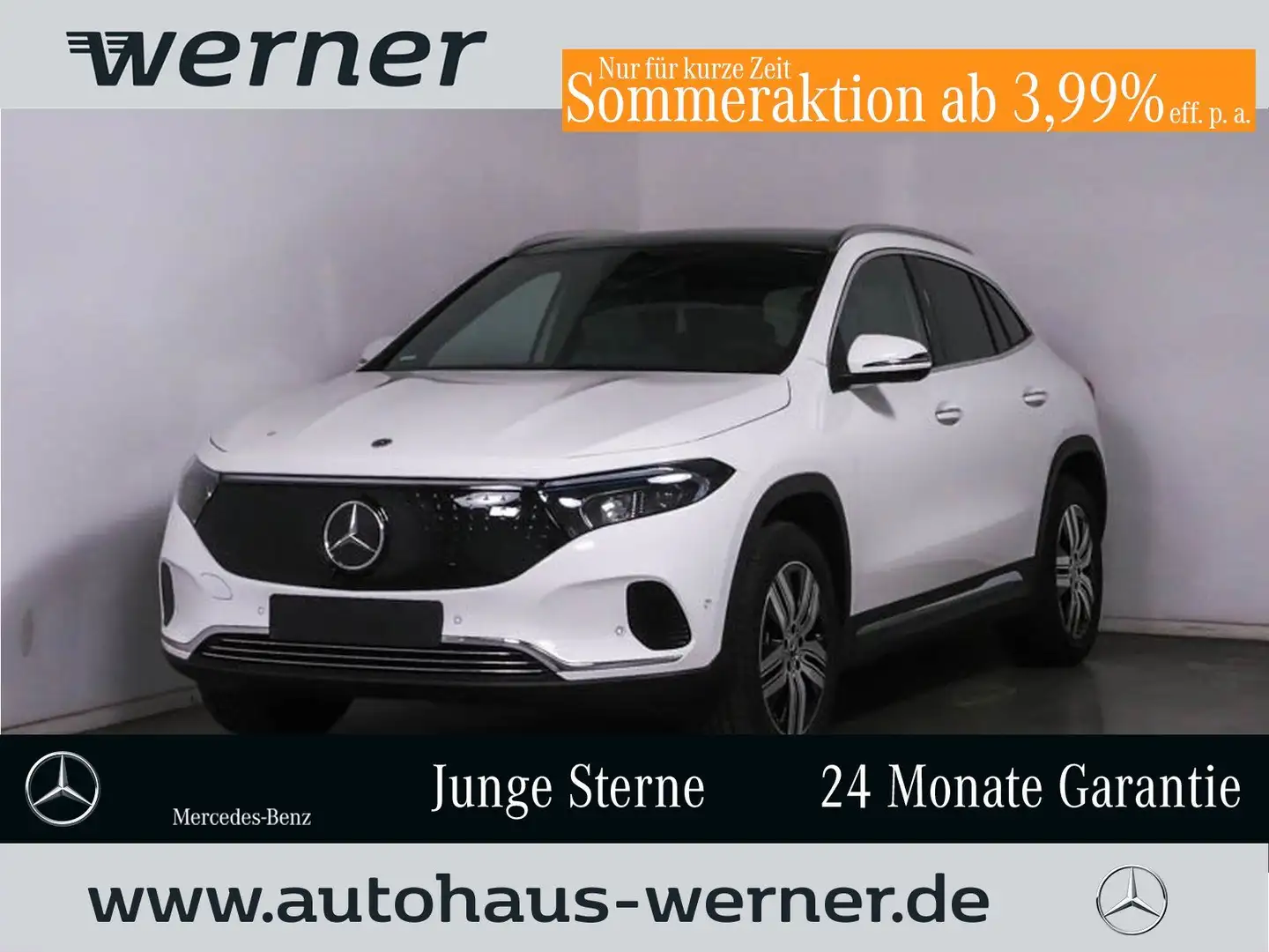 Mercedes-Benz EQA 300 4M PROG-ADV+ AHK PANO FAP SOUND 360°WDGS Weiß - 1