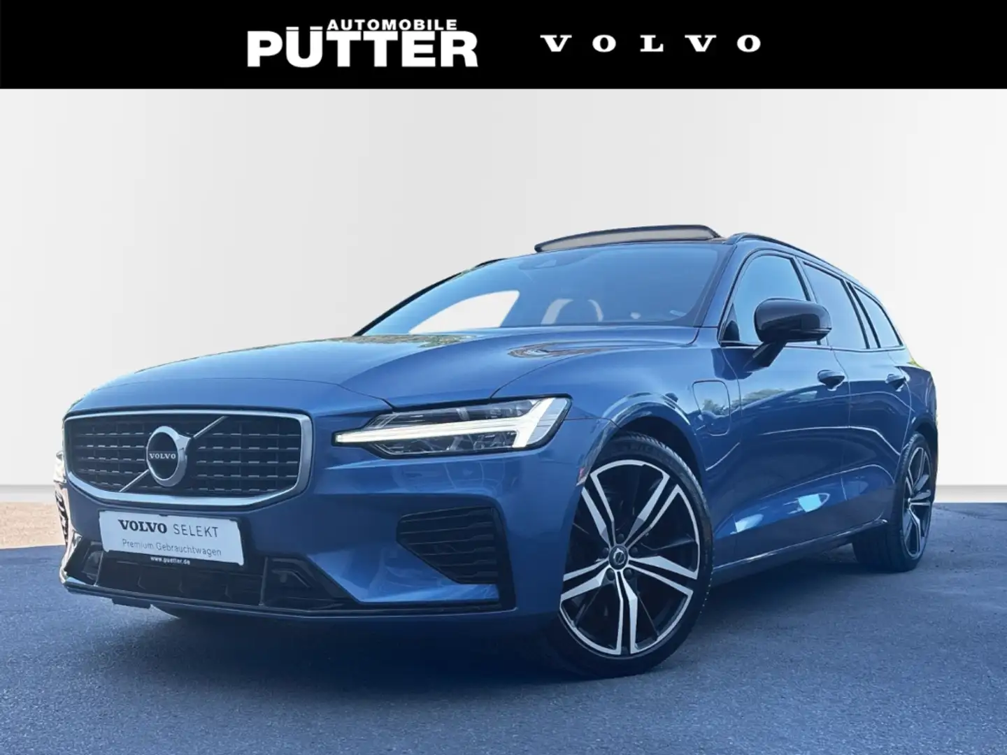 Volvo V60 Recharge T6 AWD R-Design 19'' ACC Panorama LED Beh Bleu - 1
